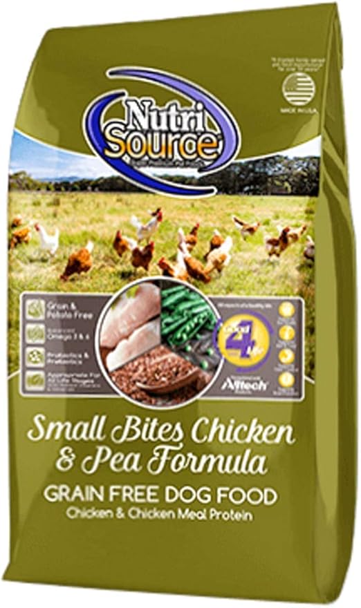 nutrisource small bites chicken and pea formula