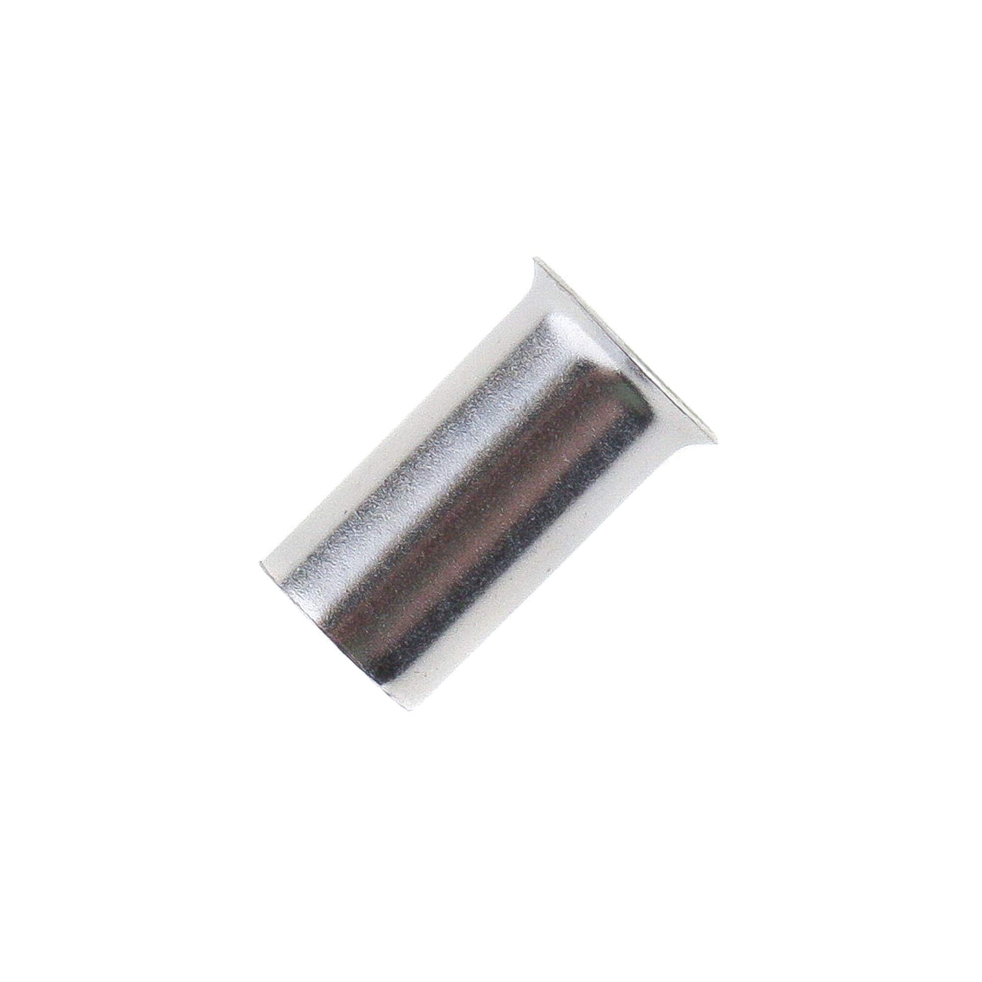 SeKi 14238 16.0 mm² Blank, Pack of 100 Wire End Ferrules, Silver, 16 mm²