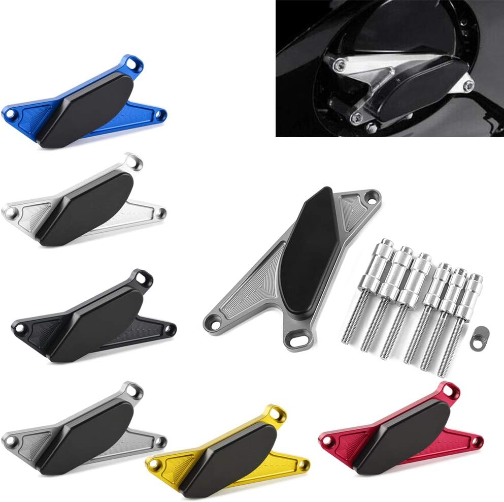 GSX R 1300 CNC Aluminum Engine Stator Case Crash Guard Slider Pad for 1999-2016 S-U-Z-U-K-I Hayabusa GSXR 1300 GSXR1300 2014 2014 (Blue)