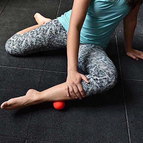 BINGONE Massage Lacrosse Balls 2 Pack,Massage Roller Therapy Ball for Myofascial Release,Deep Tissue Muscle Recovery,Foot,Back Neck Spine Shoulder,Trigger Point,Yoga Therapy(Blue,Red)