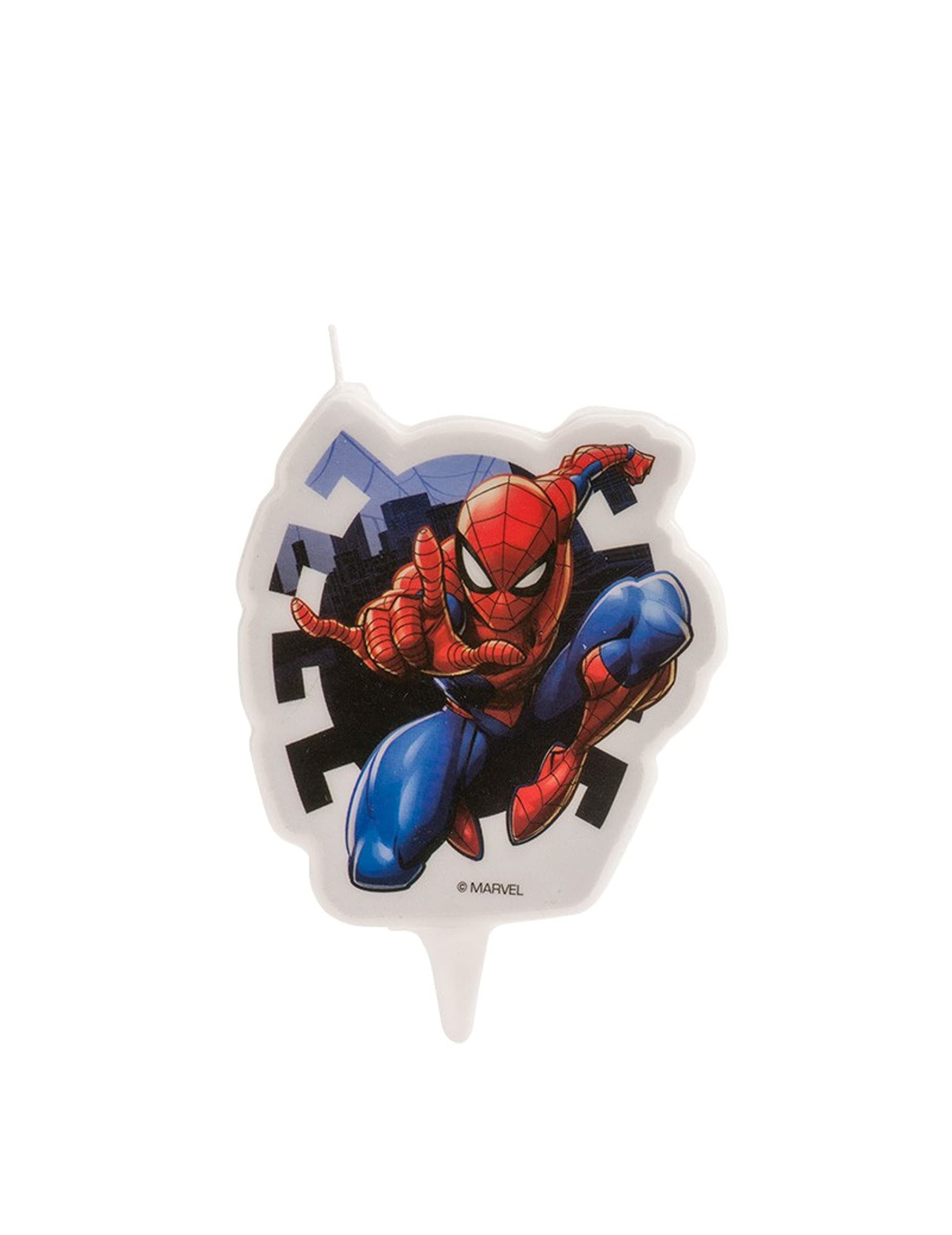 Spiderman Birthday Candle 7.5 cm – Colourful – One Size