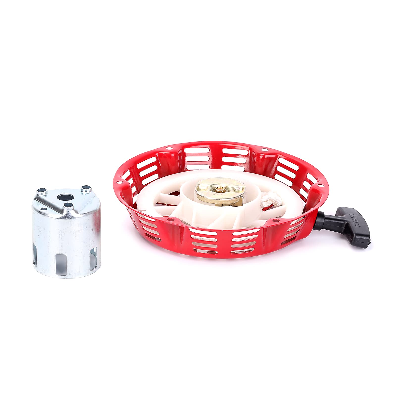 Ruimou Recoil Starter Pull Start Assembly, for GX340 GX390 GX610 GX620 188/190f Series Engine,Pull Cord Assembly with Starter Cup Pull Start Replacement Parts Recoil Starter Kit
