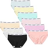 ABTRAV Teen Girls Underwear Cotton Panties Briefs Bikini for 7-18 Years Multipack Pack of 9