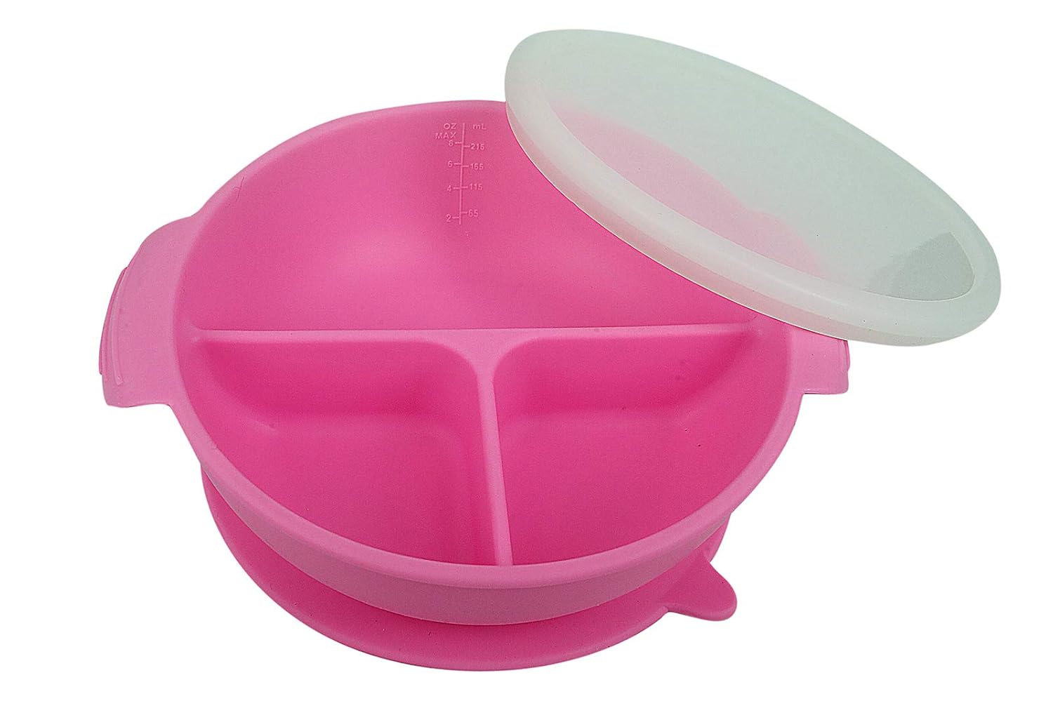 Silicone Baby Bowls, Suction Bowls for Baby & Toddler, with Lid & Strong Suction Base, 100% Food-Grade Silicone, BPA & Toxic Free, Microwave & Dishwasher Safe