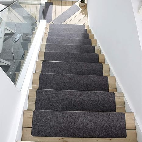 Amazon 牙 子供のための滑り止めカーペットトレッド 高齢者や犬 安全でノンスリップ 55センチメートルx センチメートル グレー Color 5psc Size 55 cm バス用品 ホーム キッチン オンライン通販