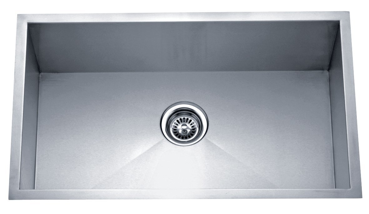 Dakota Signature Single Schüssel Zero Radius 16 g Edelstahl-Spüle Paket