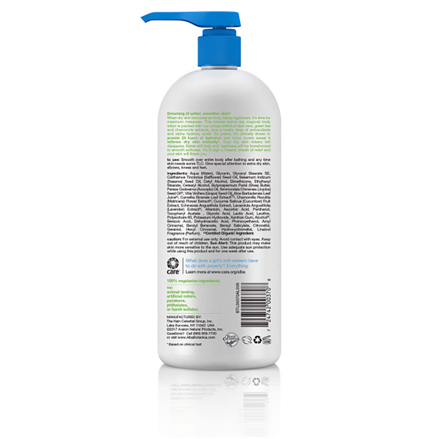 Alba Botanica Very Emollient, Unscented Body Lotion, 32 Ounce : Beauty