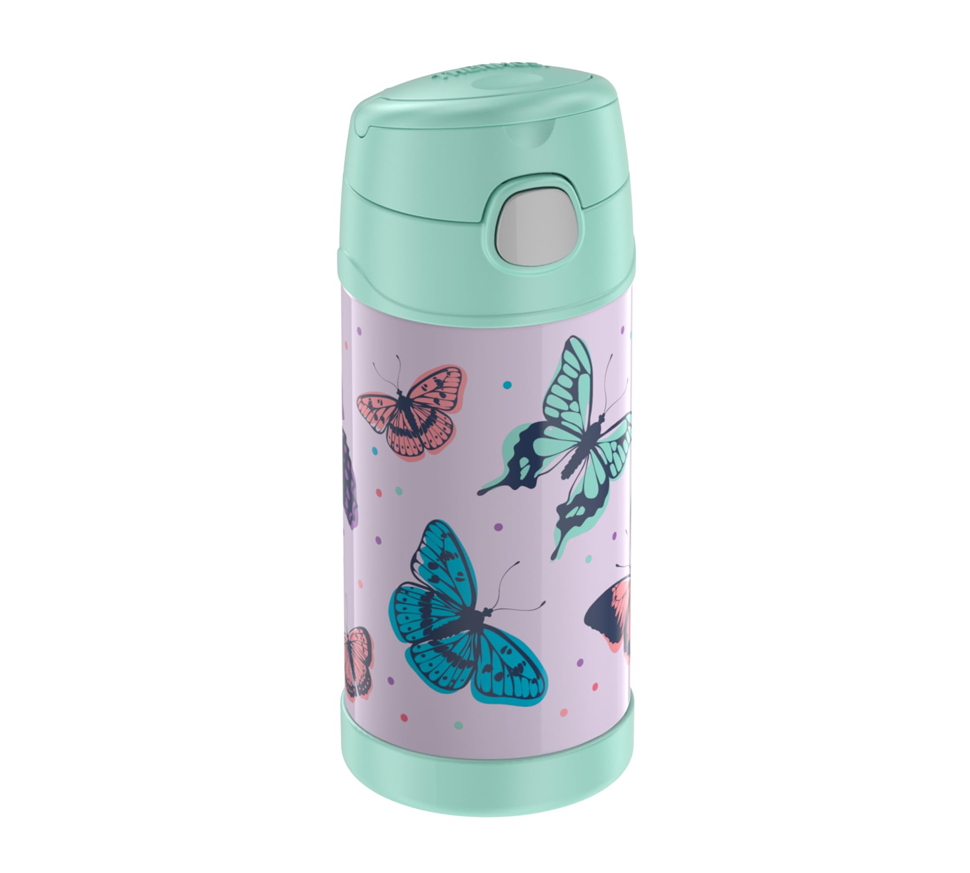 Thermos Funtainer Straw Bottle Butterflies 0.35L