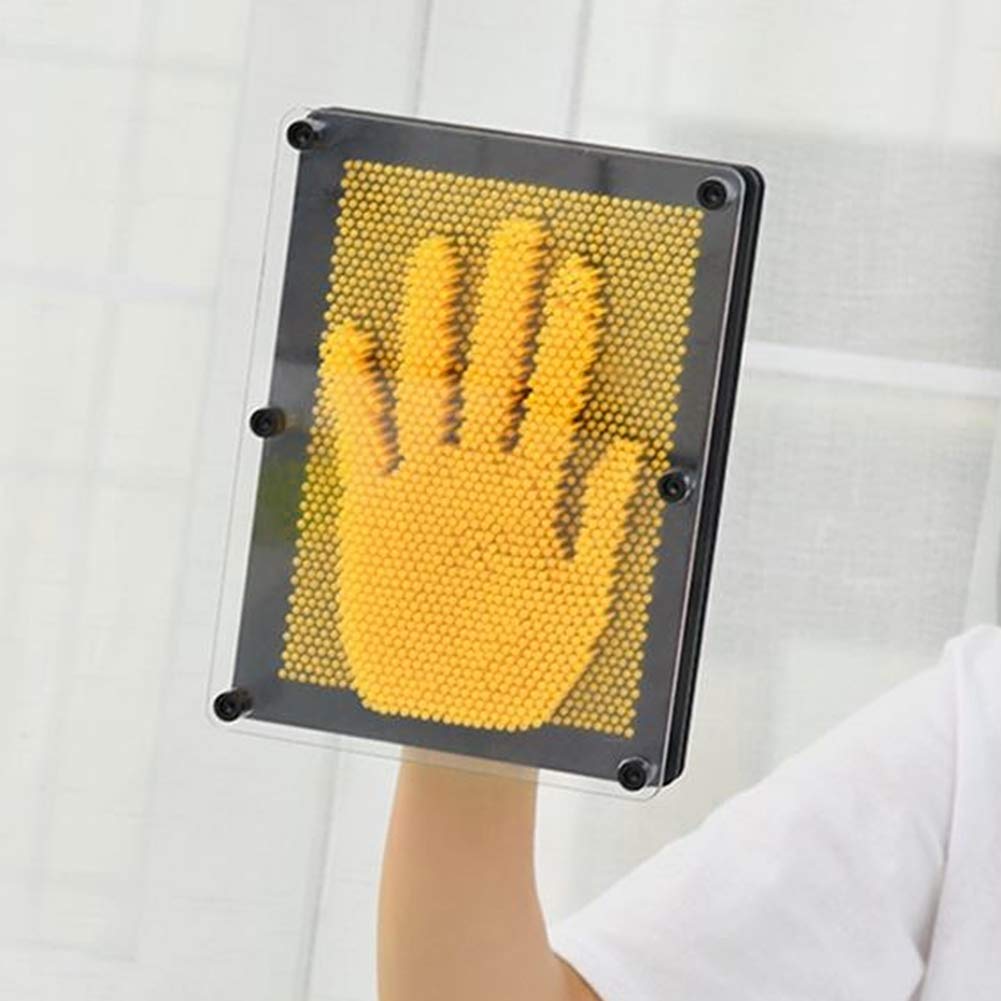 Fydun Classic 3D Pin Art Toy Sculptures 3D Pin Art Board for Kids or Adults 3D Pin Art Sculpture Pin Impression Toy Hand Mold