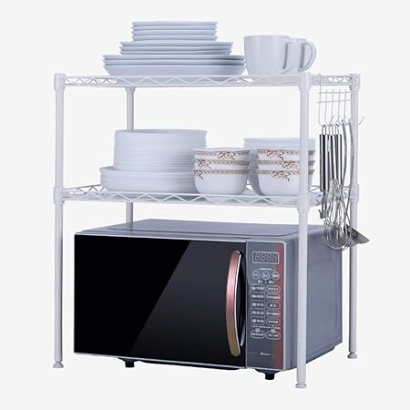 Estante del horno de microondas de sobremesa de dos capas 54 ...