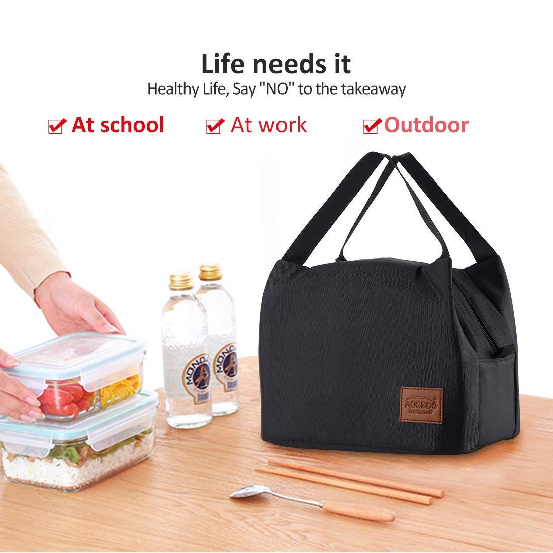 recycled insulated lunch bag