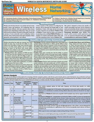 Wireless Home Networking (Quick Study Computer)