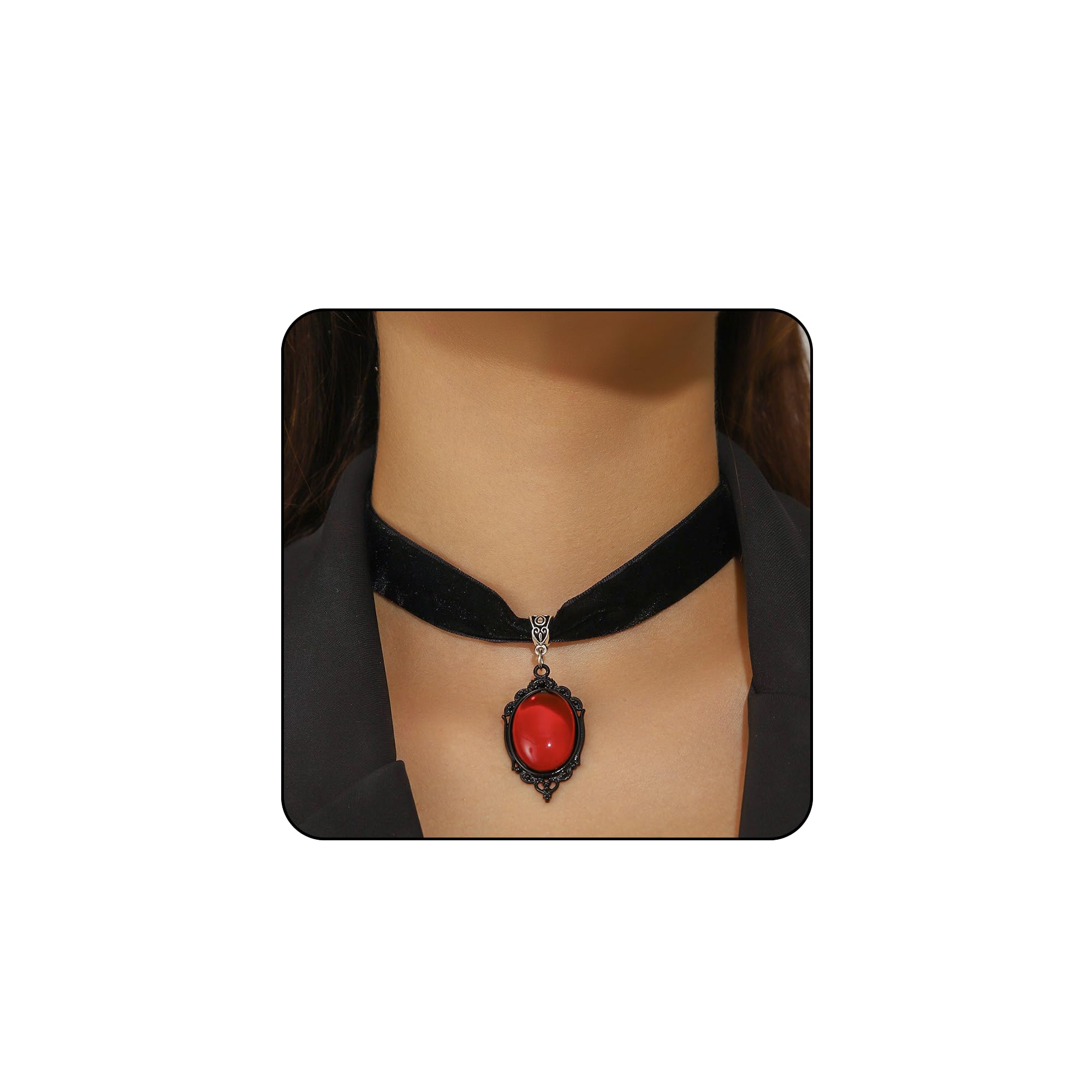 PINCHUAN 1PCS Black Choker Necklace for Women