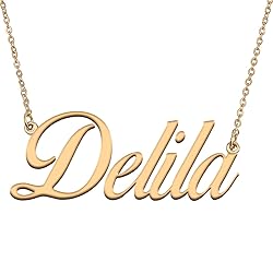 HUAN XUN Customized Custom Simple Any Name Necklace