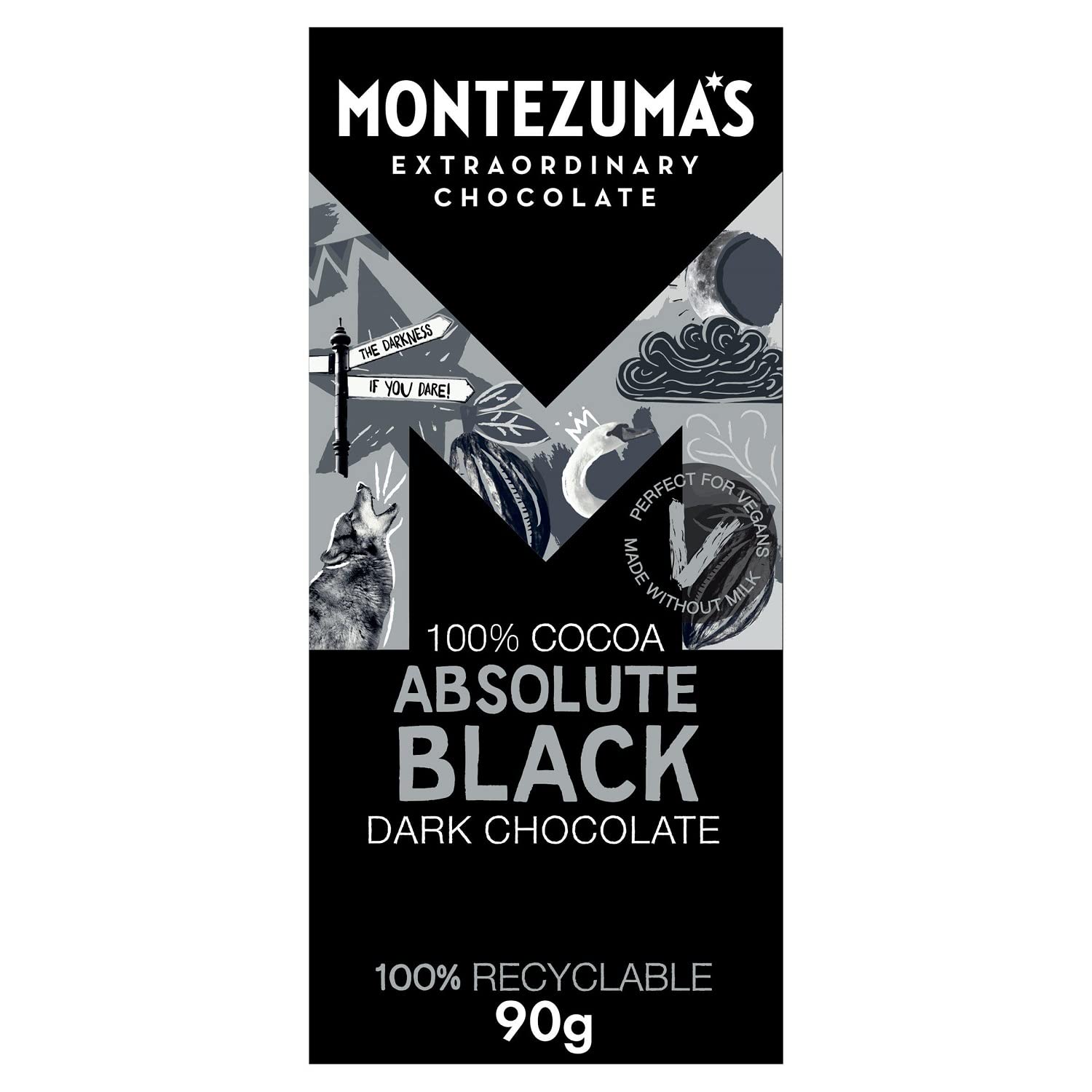 Montezuma Dark Chocolate Absolute Black Cocoa 90G