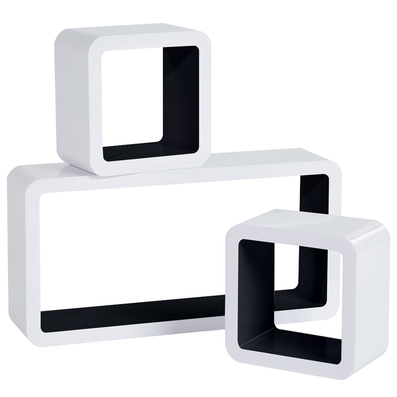 Woltu Floating Shelves Black Cube Floati Buy Online In India At Desertcart