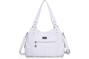 Angel Barcelo Roomy Fashion Hobo Womens Handbags Ladies Purse Satchel Shoulder Bags Tote Washed Leather Bag