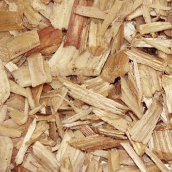 Hamann Holzhackschnitzel 10-50 mm Natur 50 Liter - Mulch Garten - optimale alternative zu Rindenmulch