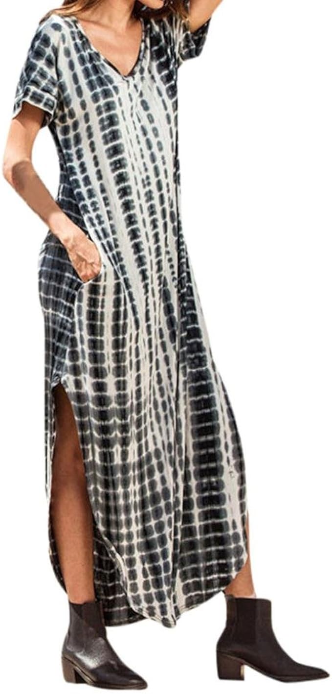 side split maxi dress