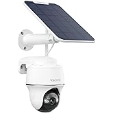REOLINK Soalr Security Camera Wireless Outdoor, Pan Tilt with 360° Panoramic View, 2K+ Color Night Vision, 2.4/5GHz WiFi Came