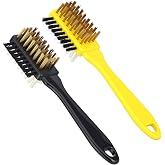 Thenshop 2 Pack Bowling Shoe Brushes 3-in-1 Metal Nylon Rubber Bristles | Heavy Duty Cleaning Brush, Sports Basics Accessory, for Boot Cleaning Polish Soles Remove Dust, Improve the Slide of the Shoe