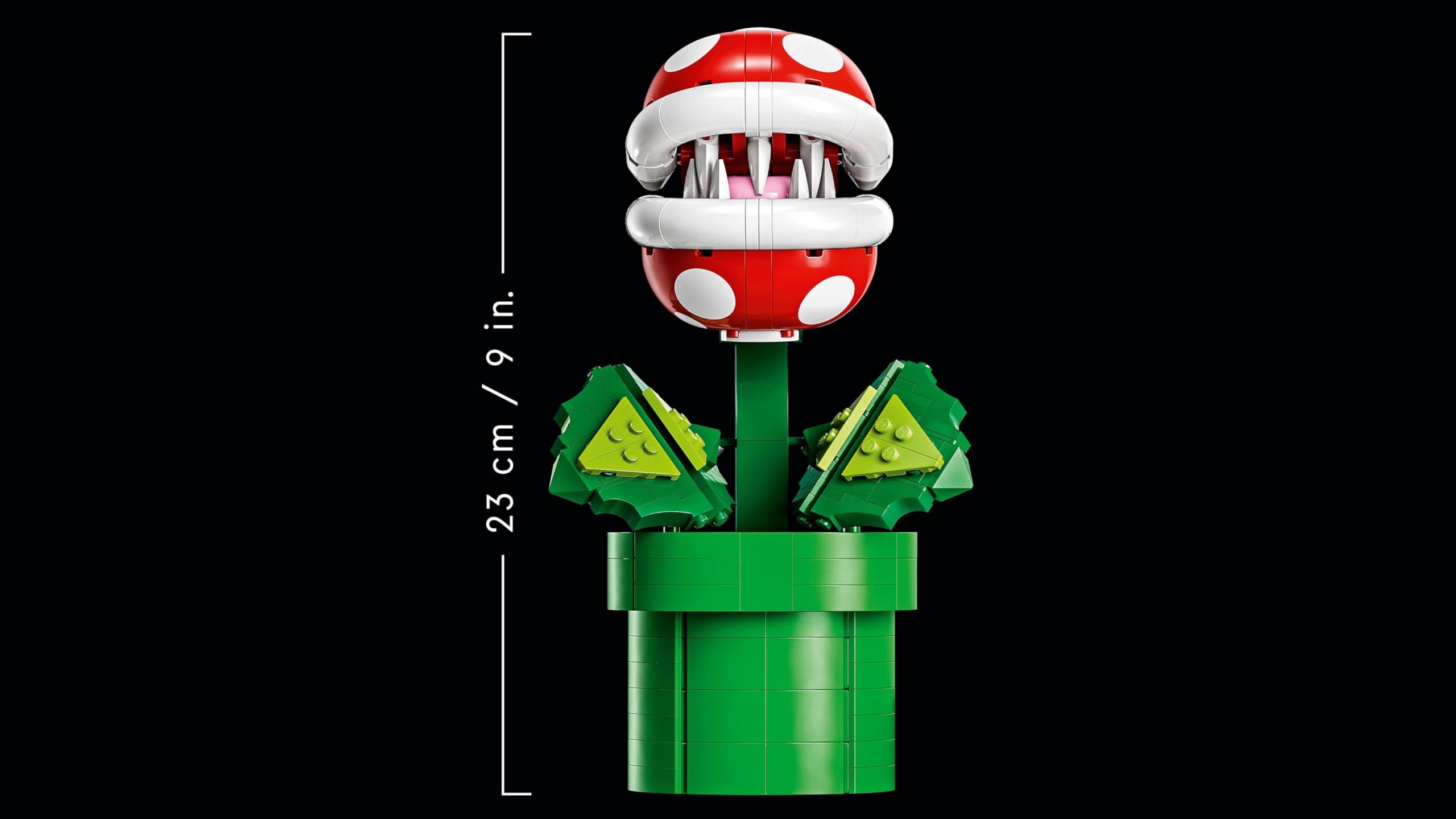 Lego 71426 Super Mario Piranha-Pflanze Set, bewegliche Figur mit Pfeife und 2 Münzelementen, Modellbausatz für Erwachsene zum Bauen, Schlafzimmer-Deko, Geschenk für Männer, Frauen und Jugendliche 6