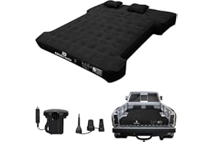 Umbrauto Truck Bed Air Mattress for 6-6.5ft MidSize Short Truck Beds, Inflatable Mattress with Pump for Mid Size Pickup Bed Tent Camping, Pick Up Truck Sleeping Pad for Outdoor Travel
