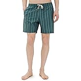 RHYTHM Paisley Stripe Beach Jam Shorts - Vintage Green