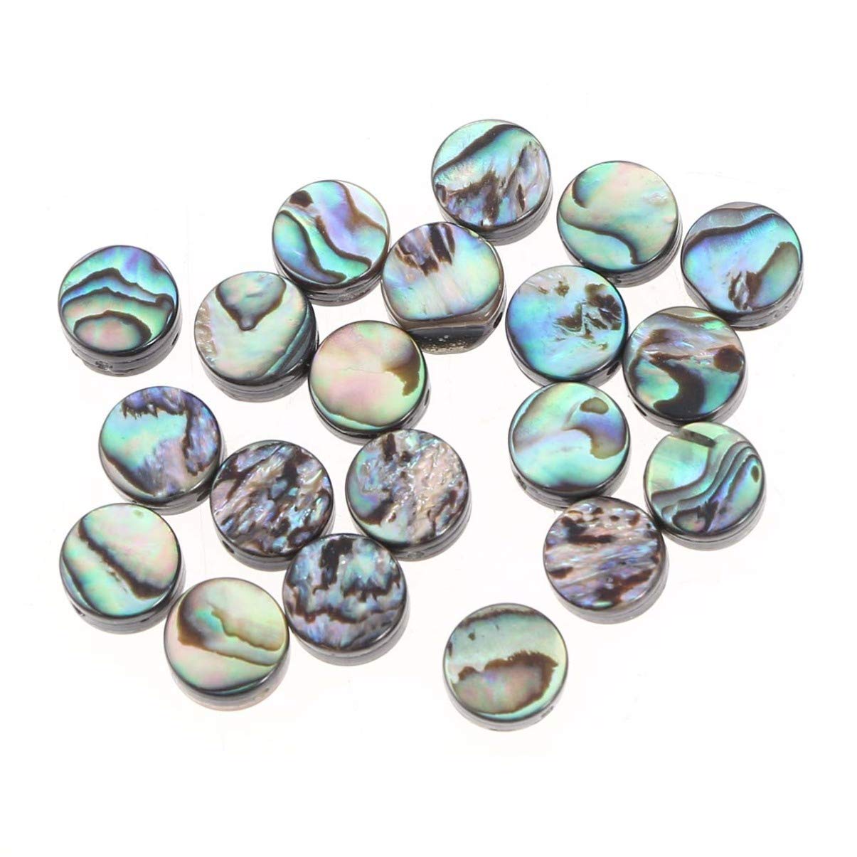 20PCS 10MM Abalone Shell Beads Loose Beads DIY Bracelet for DIY Pendant Necklace Jewelry Making