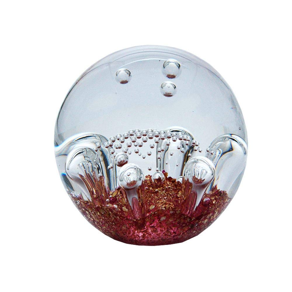 Dream Ball (247) 9-10 cm Gold / Rose Base Paperweight