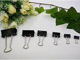 kuou 72pcs Binder Clips 15mm Black Foldback Clips Clamp Office Home Supplies view 4