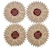 Simhomsen Set of 4 Small Mini Lace Table Doilies Round 12 inch, Victorian Style and Vintage Look