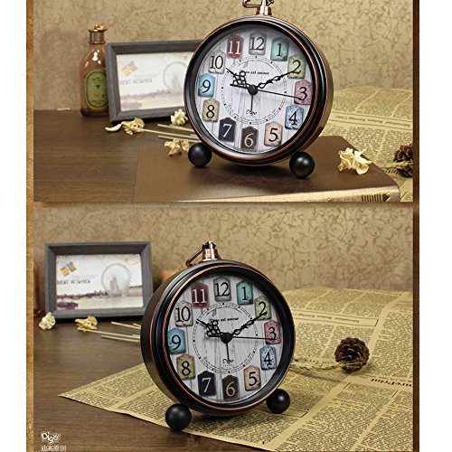 Small Clocks Analog for Desk,Silent Battery Operated Tabletop Table