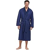 MONARCH Unisex Plush Lined Microfiber Bath Robe - Soft Shell with Polyester Lining, Resort-Grade Hotel & Spa Robe with Pocket
