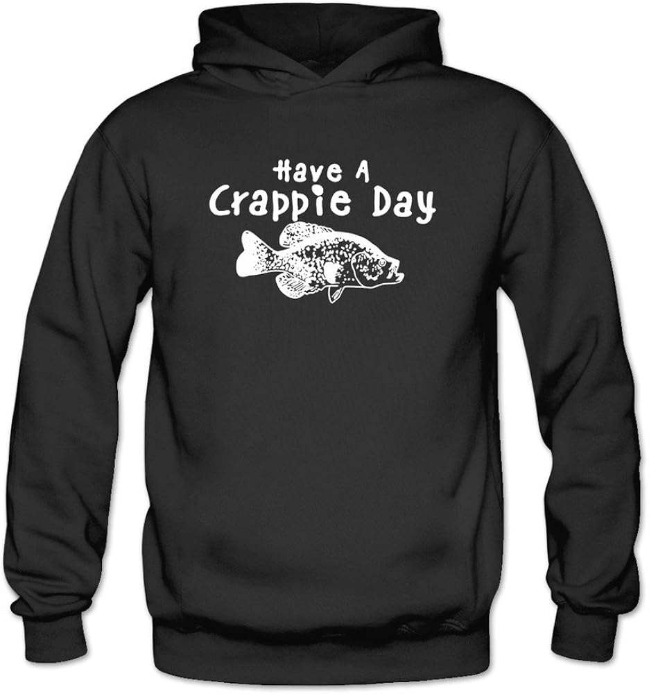 Women's Crappie Fishing Have A Crappie Day Black XXL Hoodies Amazon.ca