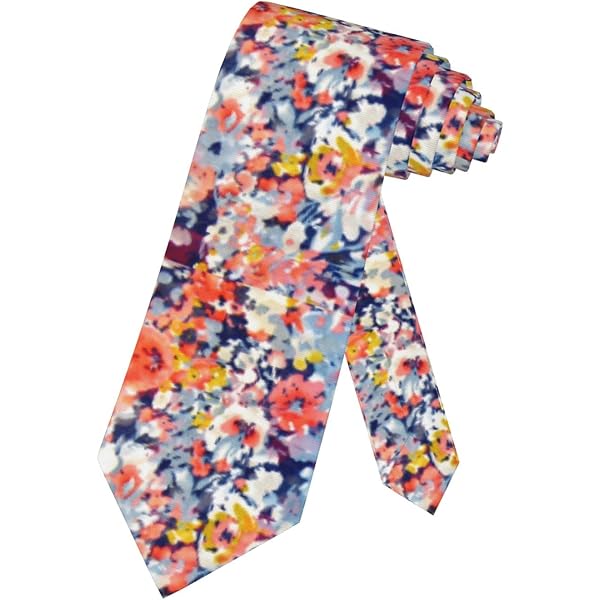 Hawaiian Men's Tie - Tropical Palm Leaves Camo Print Slim Necktie For Casual & Formal Wear