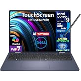 Dell 16 AI Powered 2-in-1 Laptop 16.0" Touchscreen Mini LED WQXGA Display (Intel Ultra 9-288V, 32GB LPDDR5X, 1TB SSD, Active Pen, Backlit KB, Fingerprint, Thunderbolt 4, WiFi 7, Webcam, Win 11 Home)
