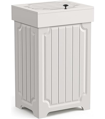Amazon.com: YIORYO Trash Can, Vintage Garbage Bin Iron Embossed