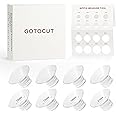 Gotocut 8PCS Flange Inserts Set 15/17/19/21mm for 24mm Flange/Shield of Most Pumps, Nipple Ruler, Silicone Inserts for Medela/Momcozy/Spectra/eufy, Breast Pump Flange Sizing Kits