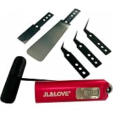 Windshield Removal Tools, car Window Glass Urethane Scraper Tool Set | Tool kit with toolbox，Universal Car Windscreen Quick Release Cold Knife ，Includes handle, shovel, and cold blade