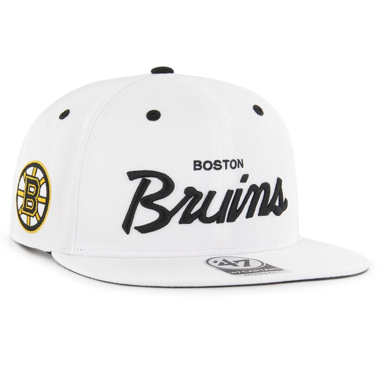 47 Brand Snapback Cap - Crosstown Boston Bruins White