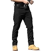 Men's Tactical Cargo Pants Stretch Ripstop Lightweight Waterproof Multi Pockets Work Hiking Outdoor Casual Pants (No Belt)