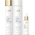 Dove Scalp + Hair Therapy Set – Clarifying Shampoo, Strengthening Conditioner + Fullness Restore Scalp Serum for Volumizing & Reviving Fine Hair (3 Piece Set)