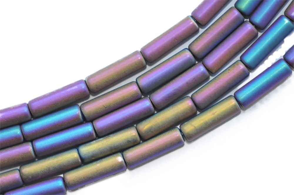 13x4 mm Hematite Roller String Coloured Matt T7 16