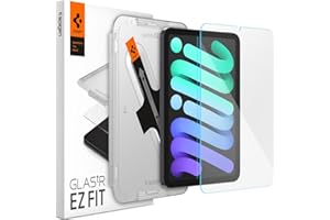 Spigen Tempered Glass Screen Protector [GlasTR EZ Fit] Designed for iPad Mini (2024 7th Generation A17 Pro / 2021 6th Generat