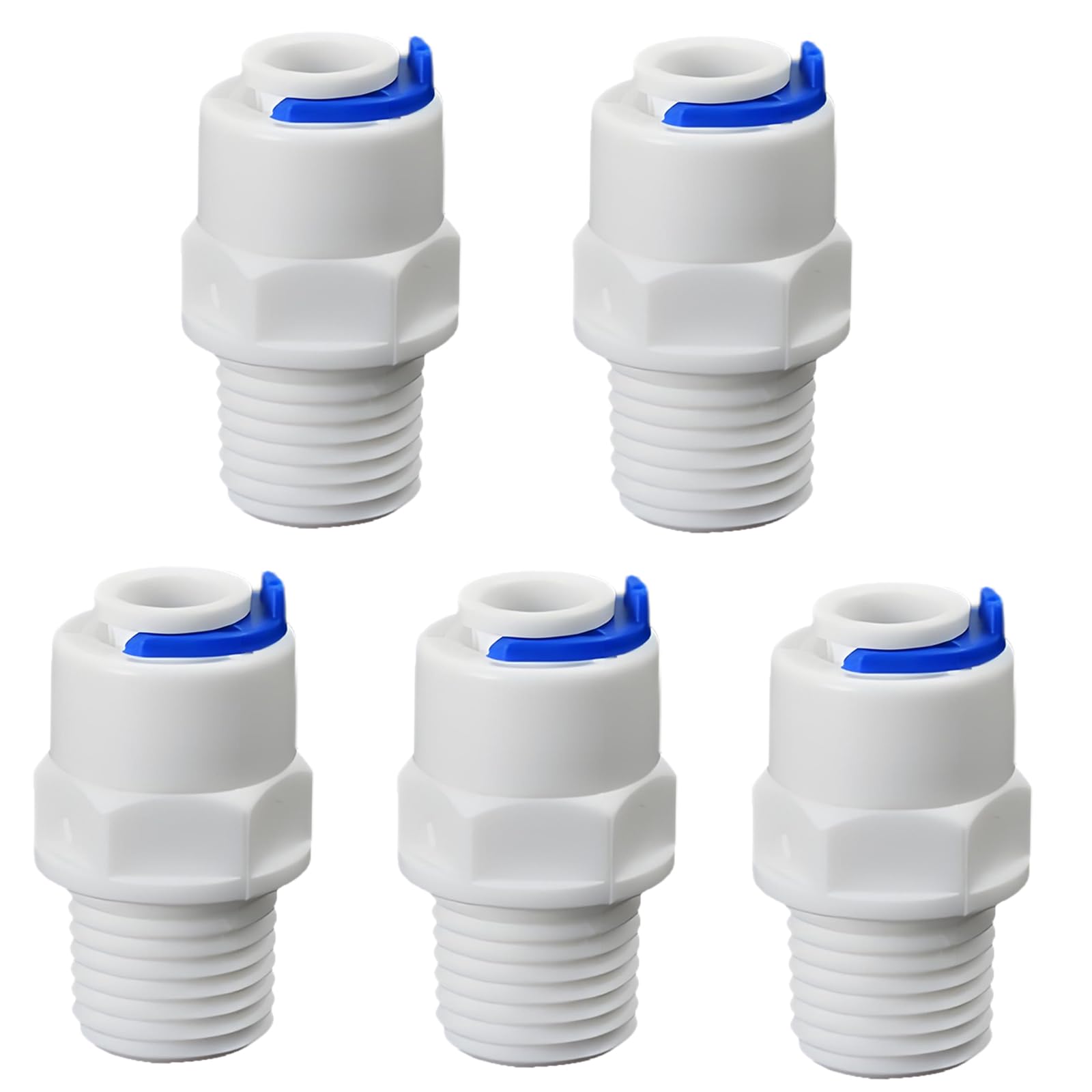 1/4" Male Thread Straight Through x 1/4" PE Hose OD