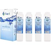 Tier1 Undersink Water Filter Replacement for GE FQSVF, GXSV65, GNSV70, GNSV75 - Carbon Block Media Reduces Chlorine and Other Water Contaminants - 4 Pack