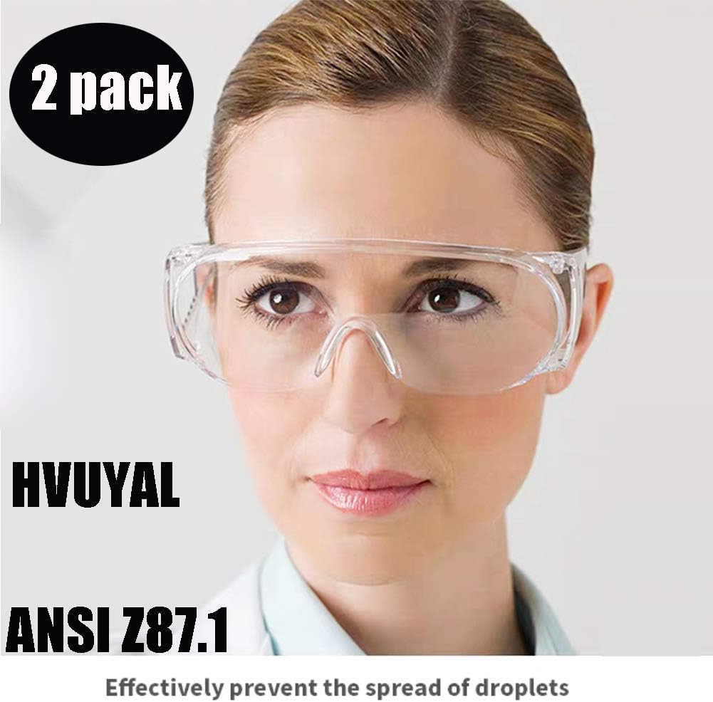 Medical Goggles Virus Safety Goggles - Anti-Fog Protective Goggles Surgical Liquid Splash Shield Safety Glasses Perfect Eye Protection for Safety Lab Glasses, ANSIZ87.1