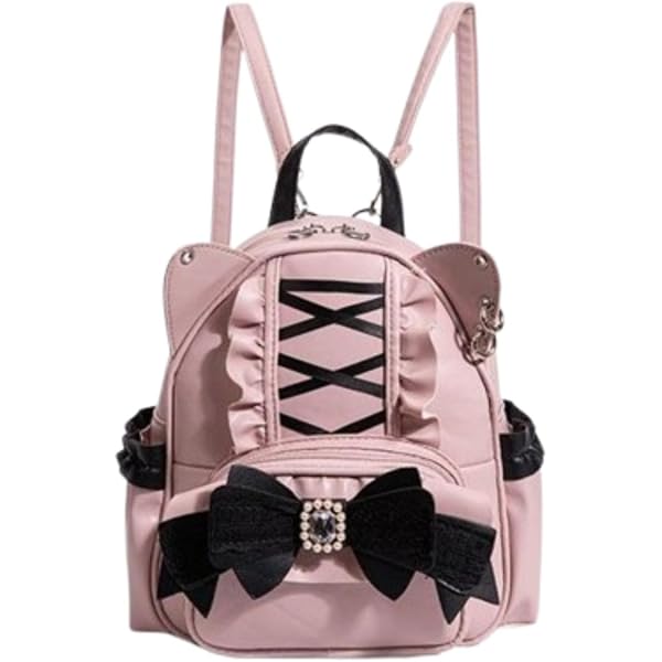Amazon.com: Studded Gothic Lace Bow Backpacks with Cross  display picture 1