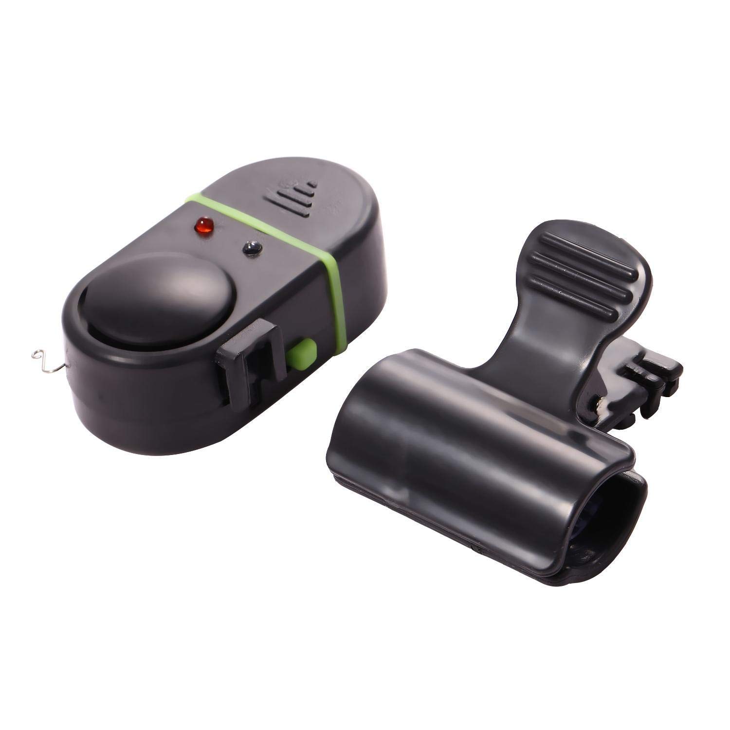 cerjuge LED-Licht Elektronische Drahtlose Fischerei Bissanzeiger Alarm Set Strike Sound Bell Clip-On Fischrute